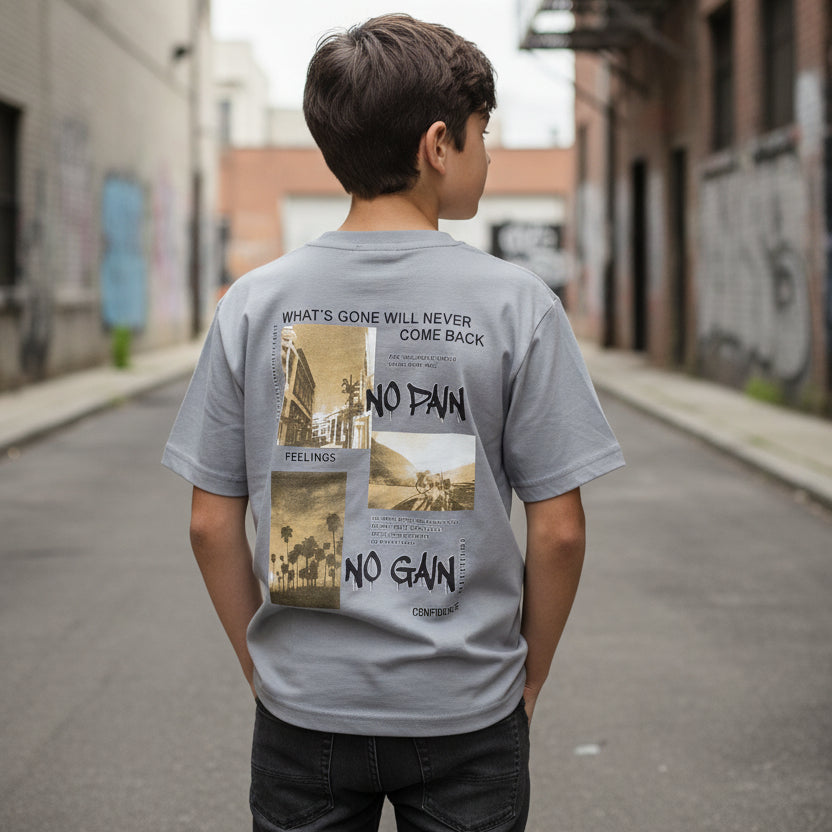 Grey No Pain No Gain Tshirt