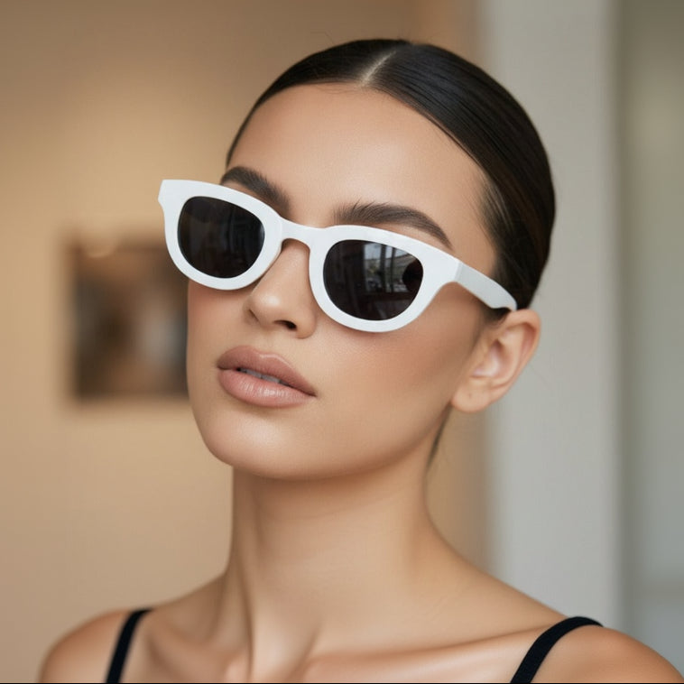 White Retro Shades