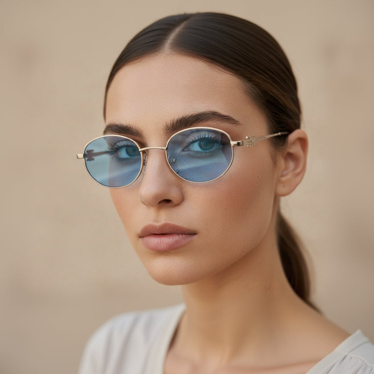 Crystal Blue Sunglasses