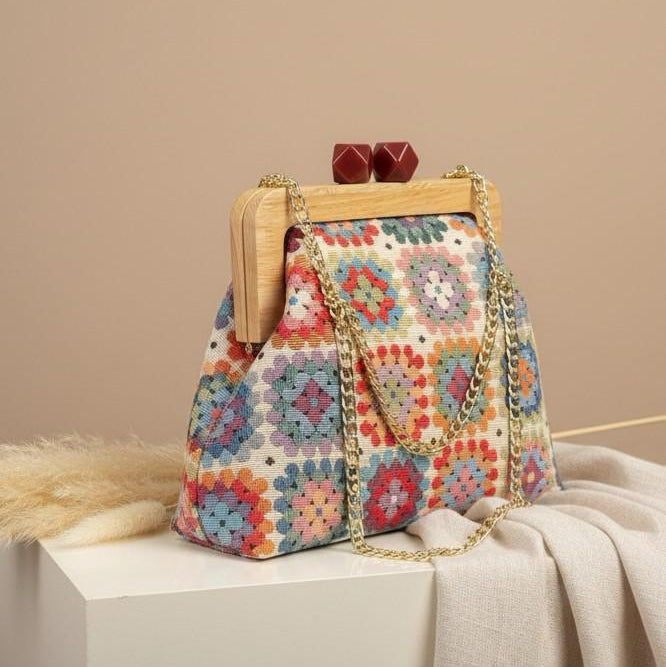 Colorful Floral Handmade Bag