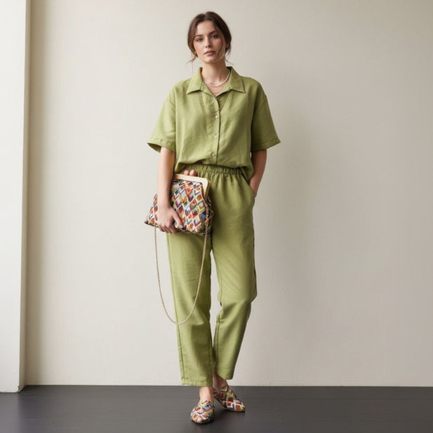 Sage Linen Outfit
