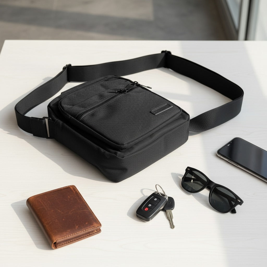 Black Crossbody Shoulder Bag