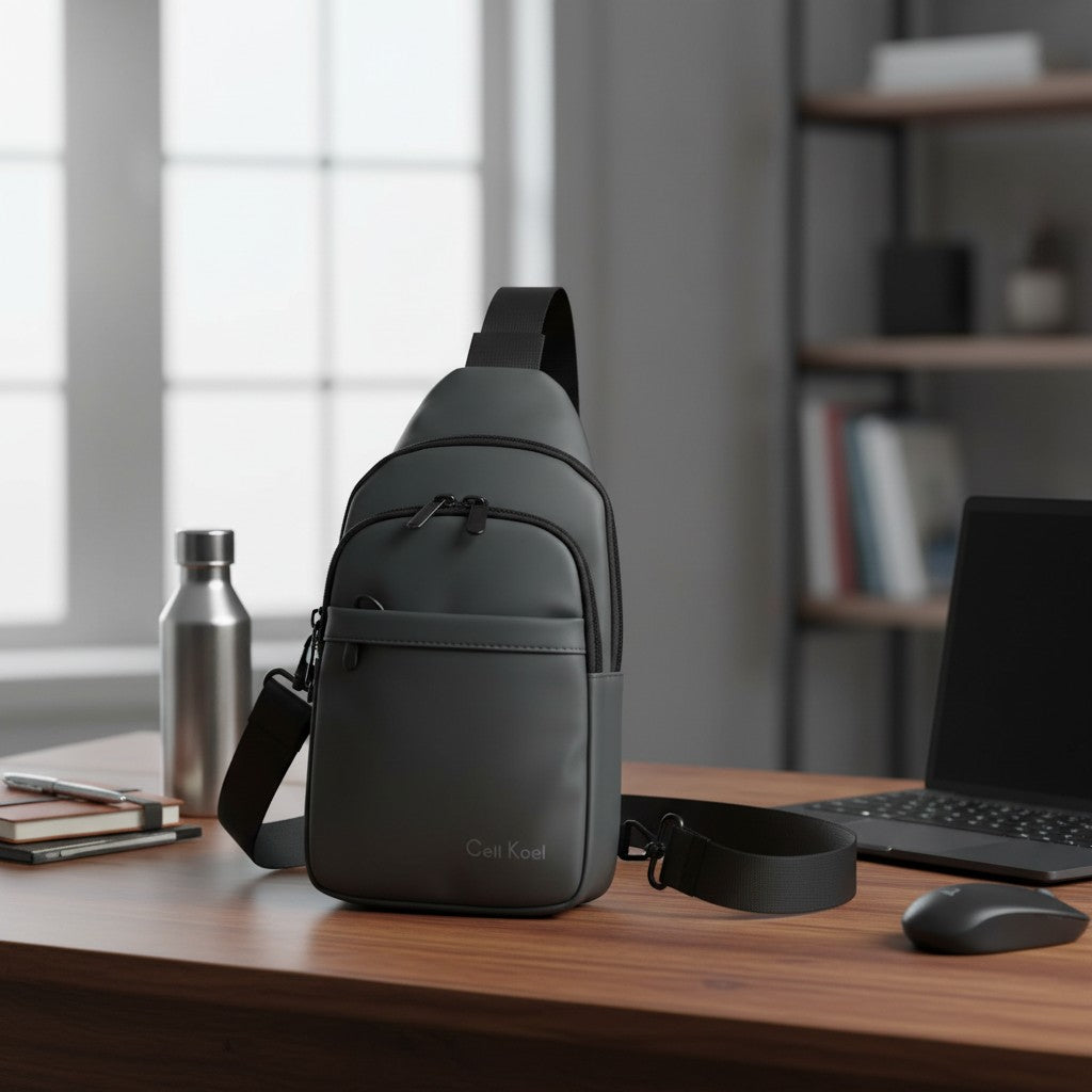 Grey Sling Bag