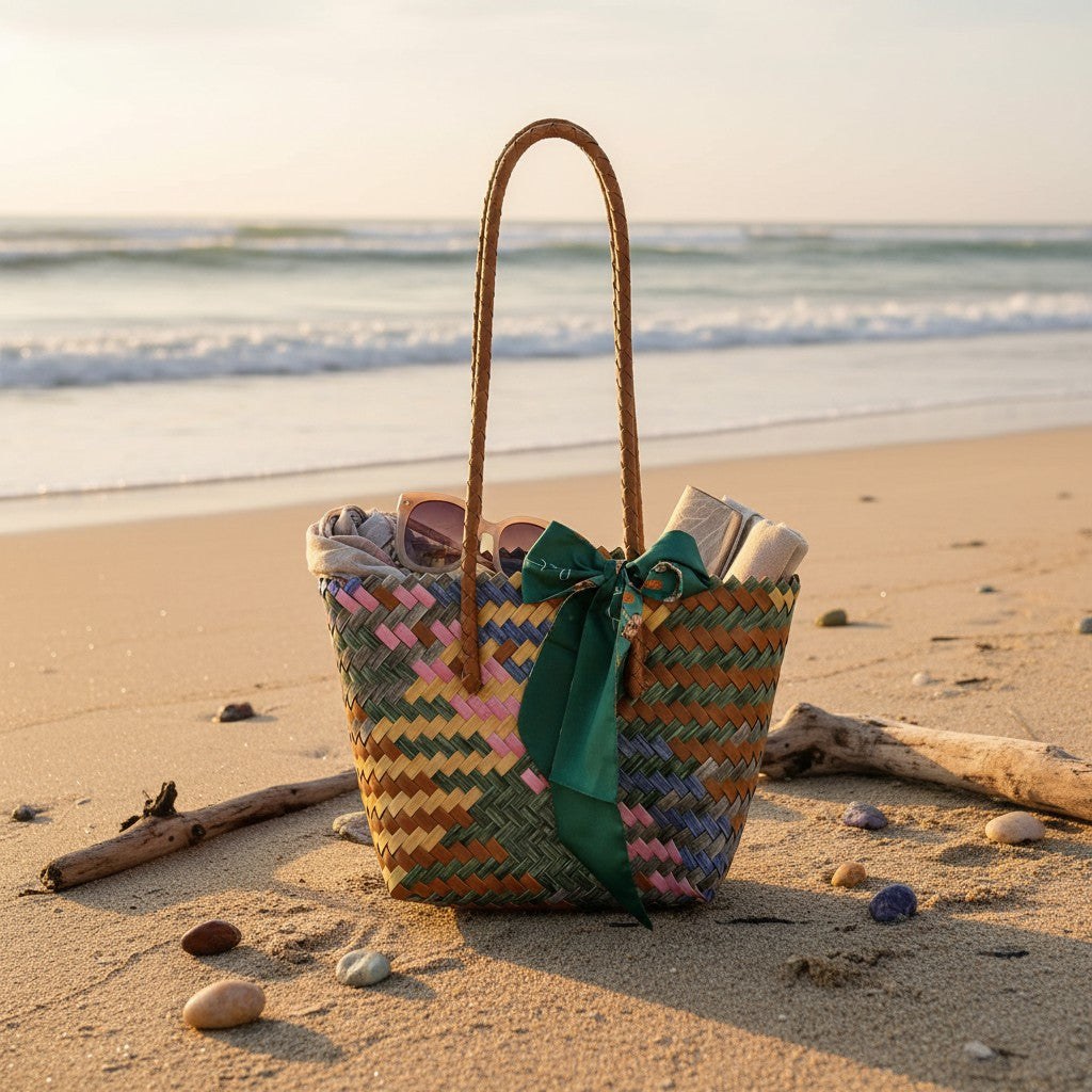 Colorful Long Beach Tote