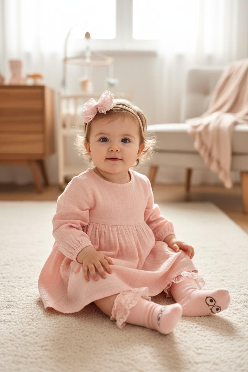 Newborn Hairband + Socks Set