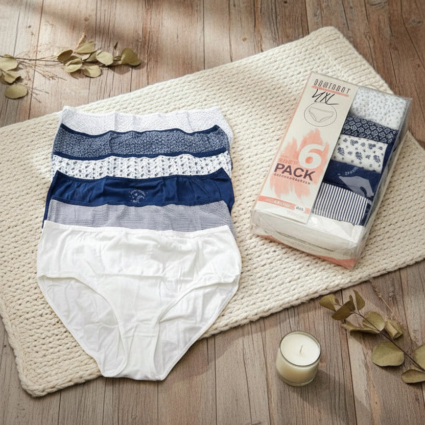 Big Size Blue Underwear Set