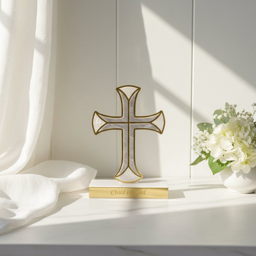 Marble Luxe Cross