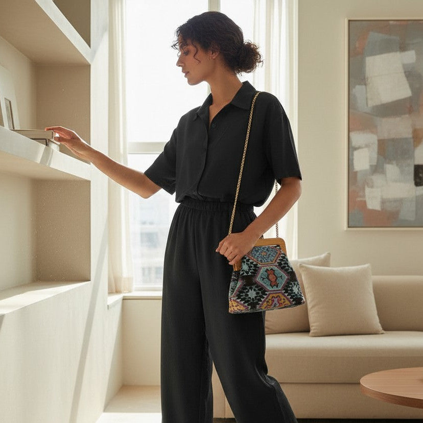 Black Linen Outfit