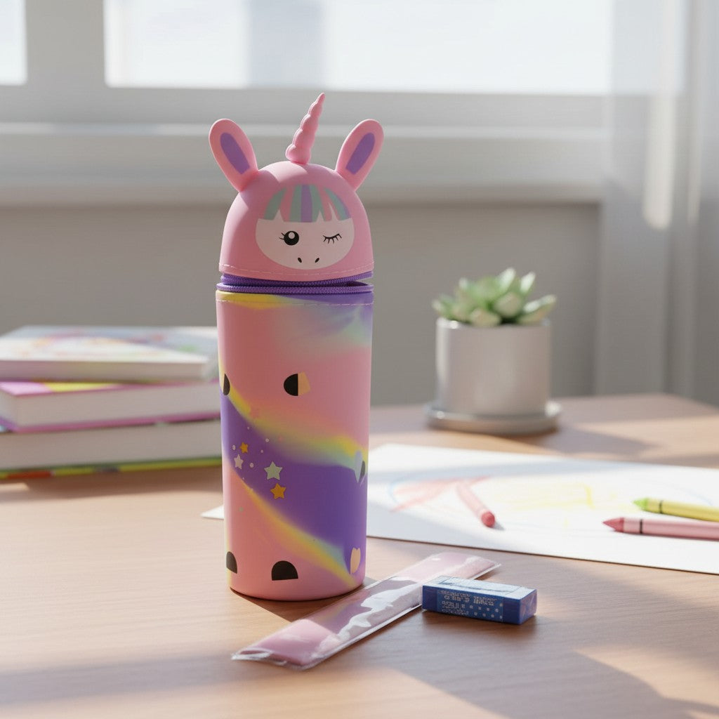 Unicorn Tube Pencil Case
