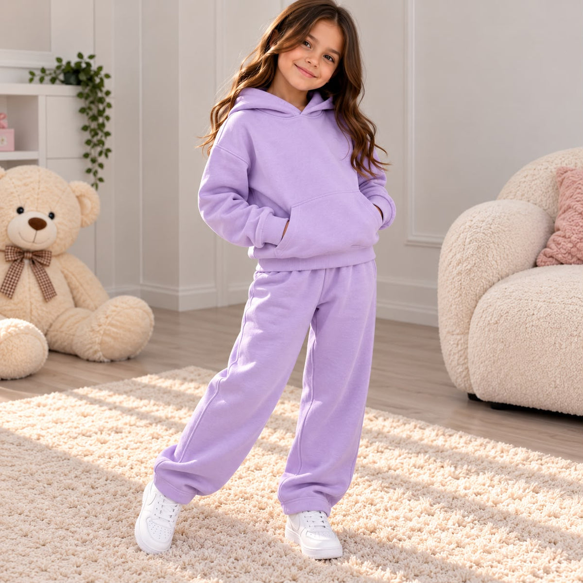 Purple Hoodie Set