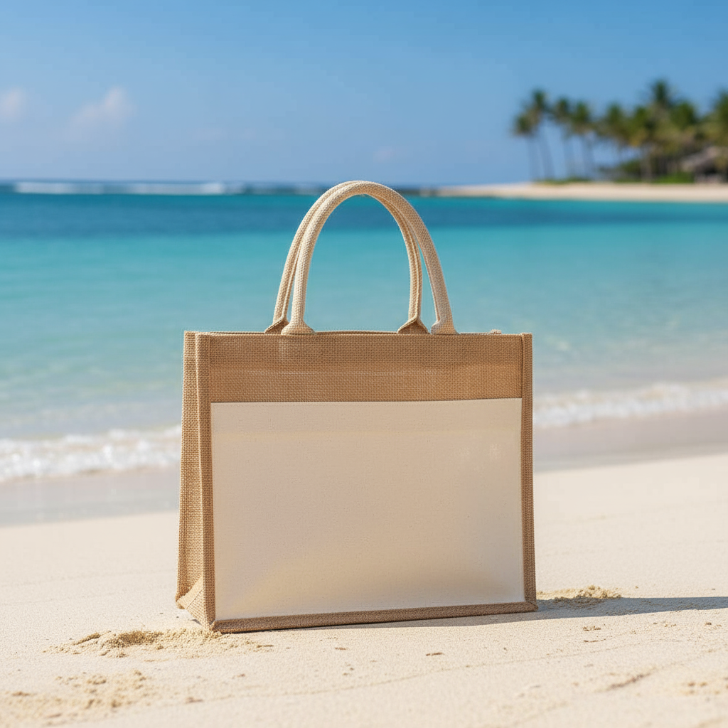 Simple Straw Rectangular Bag 2