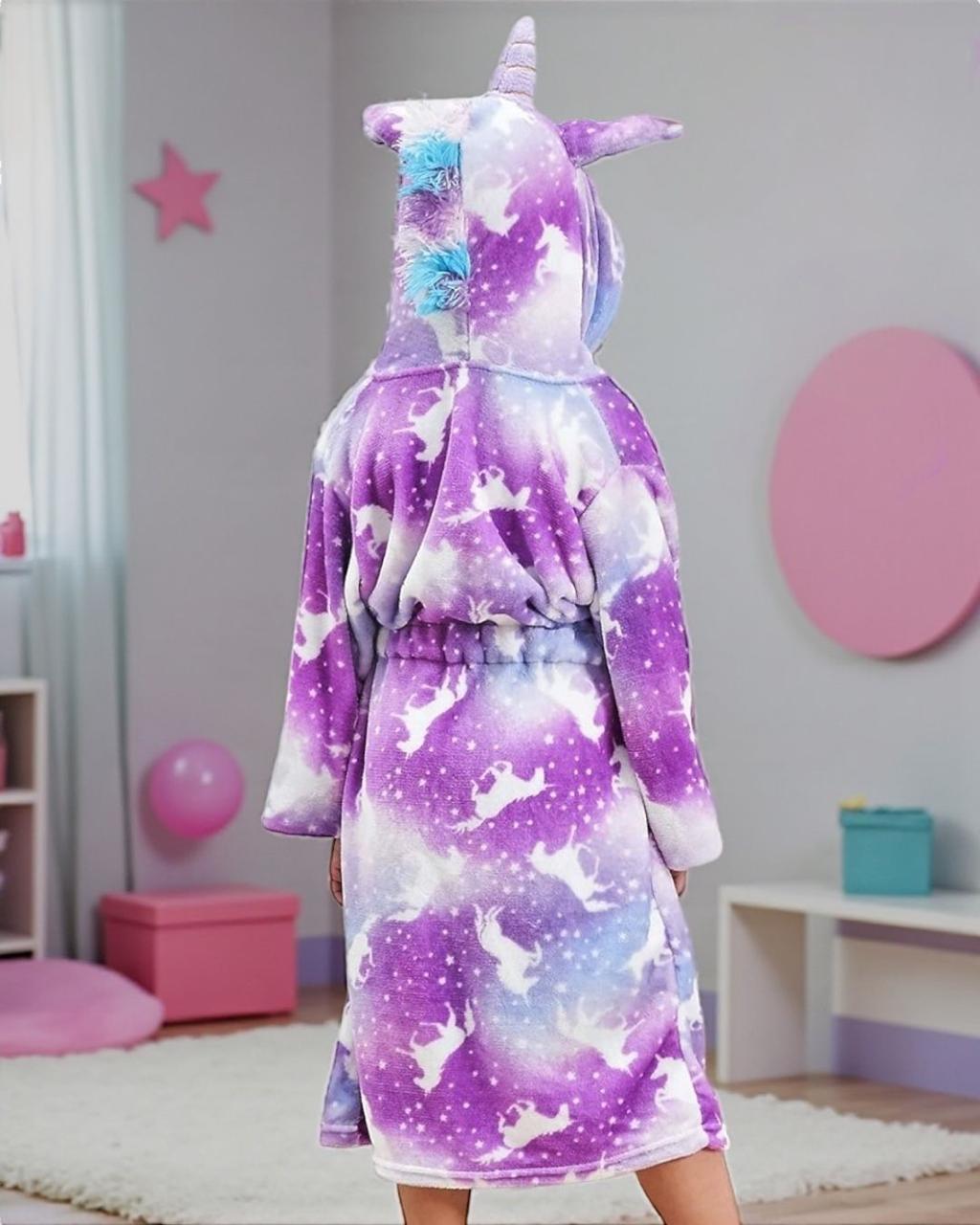 Tie-dye Purple Unicorn Robe