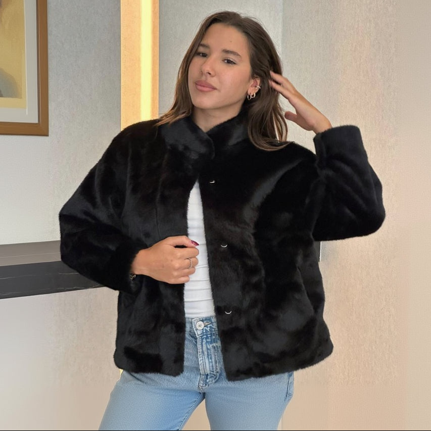 Black Fur Jacket