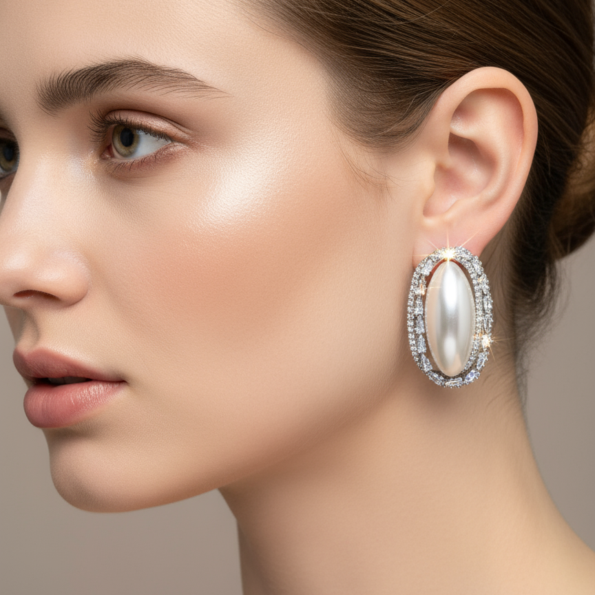 Pearl earrings