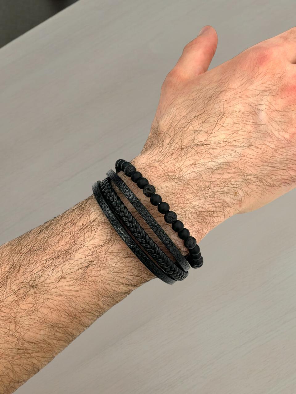 Beaded Leather Bracelet 3