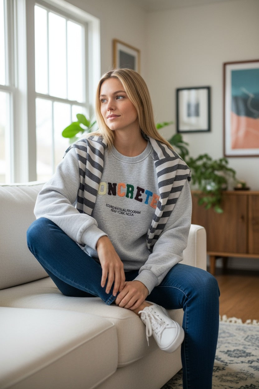 Toncrete sweatshirt + Shoulder Scarf