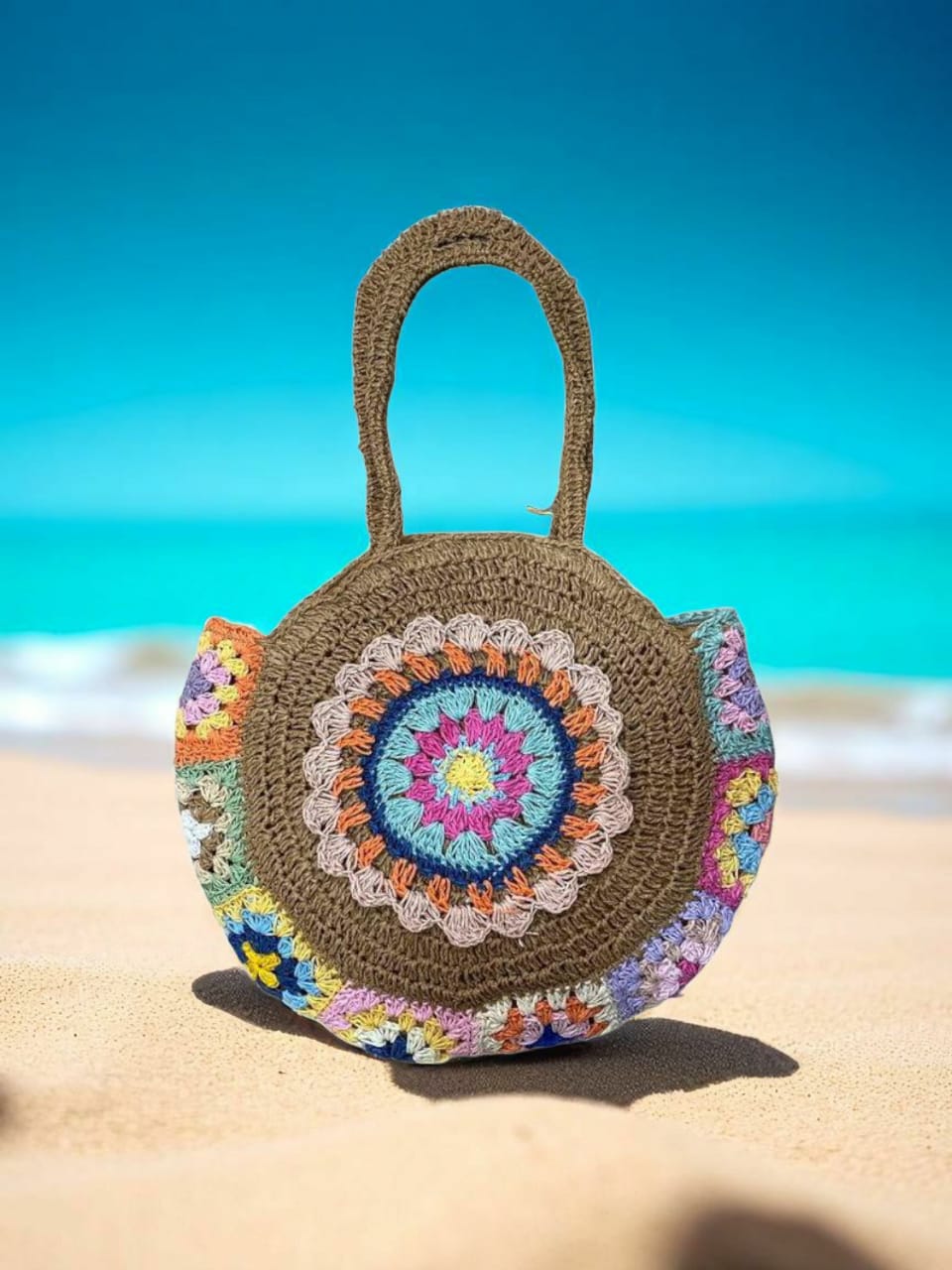 Circular Flower Design Bag