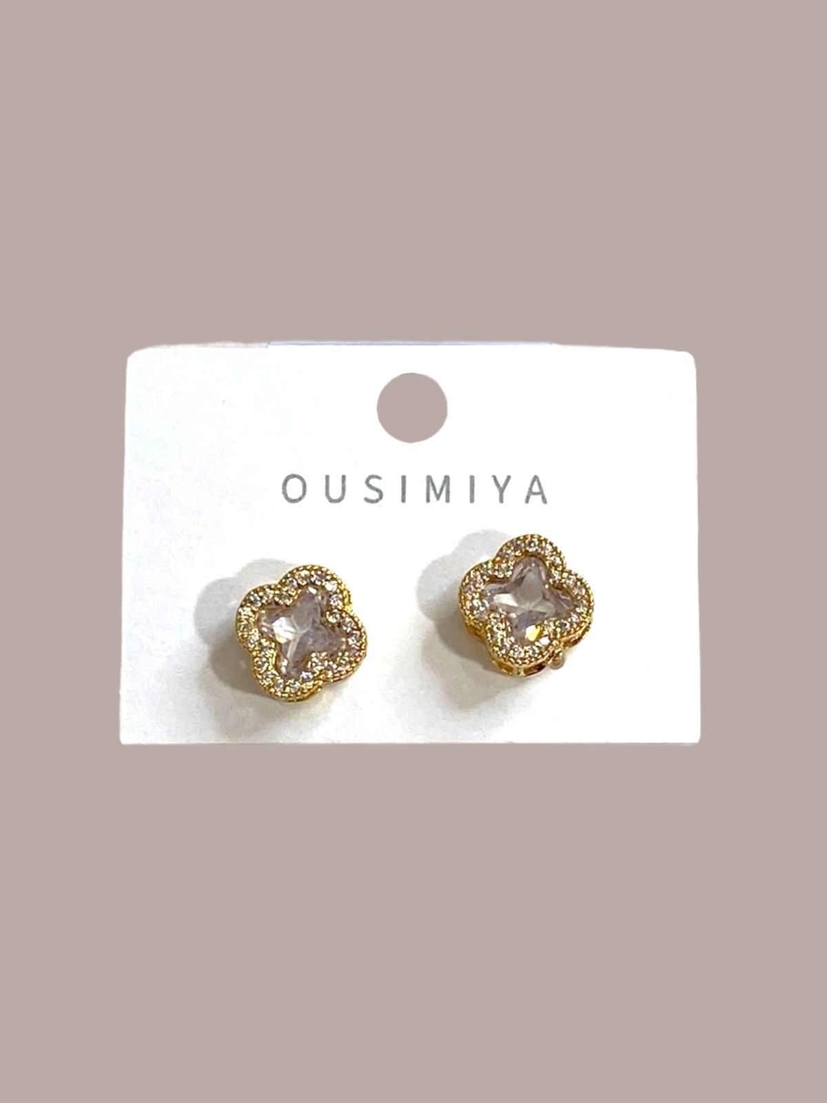 Four leaf clover earring