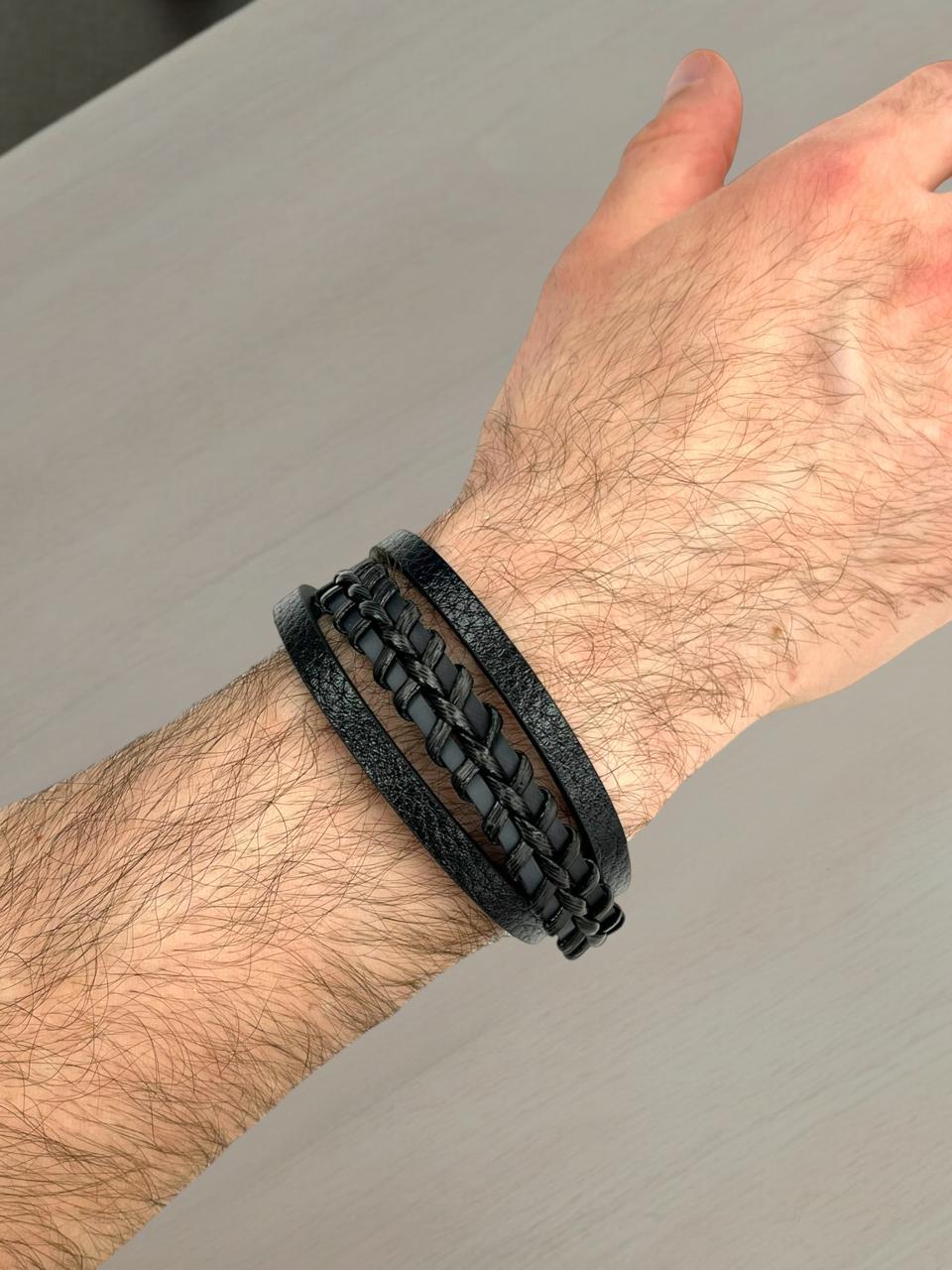 Braided Leather Bracelet 1