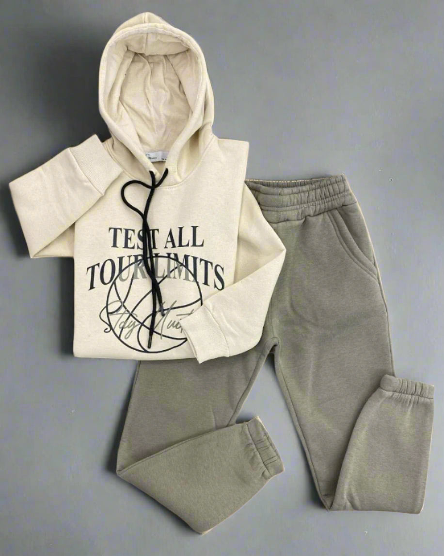 Beige Test All Tour Limits Jogging Set