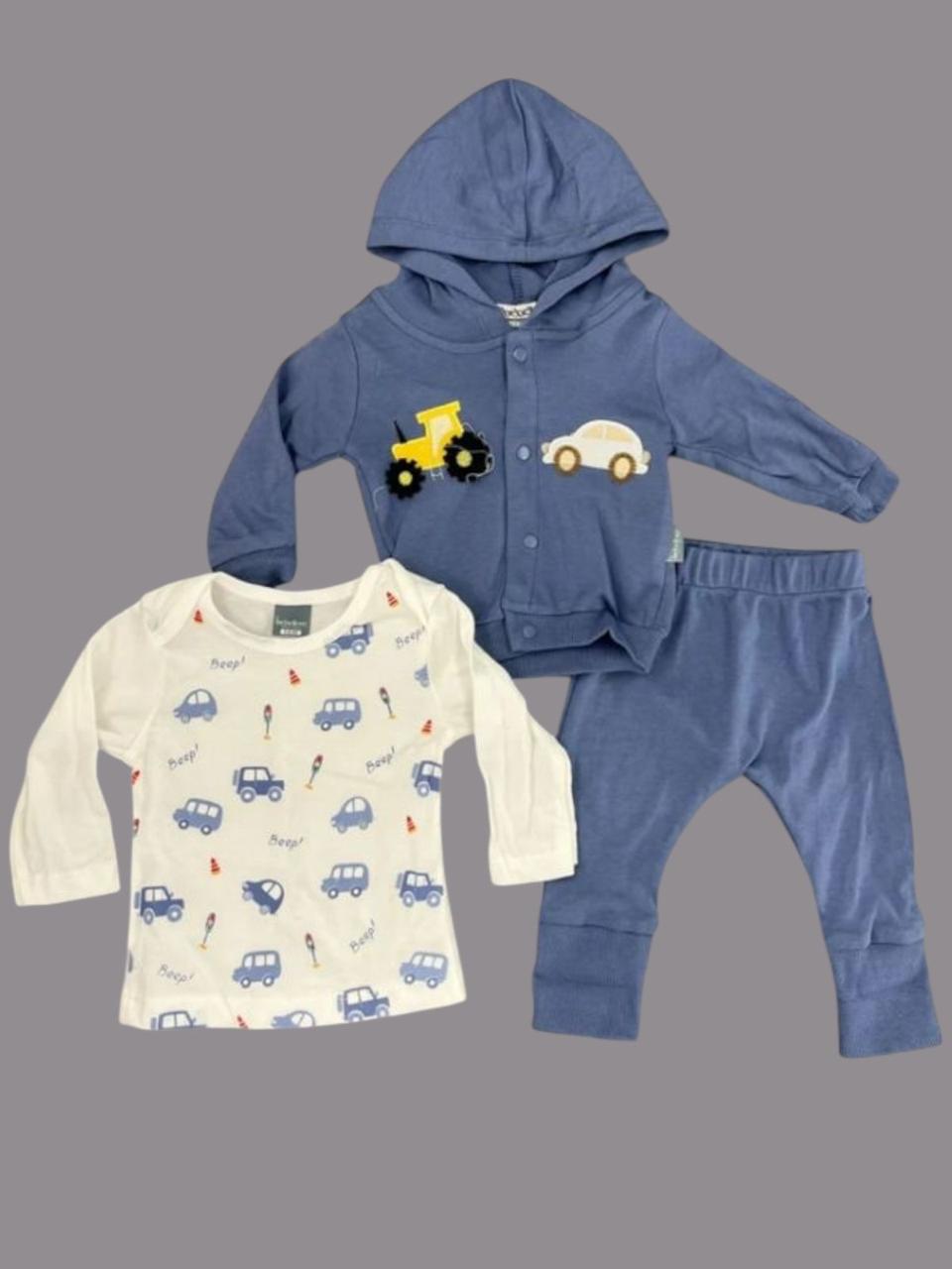 Blue Car Newborn Set