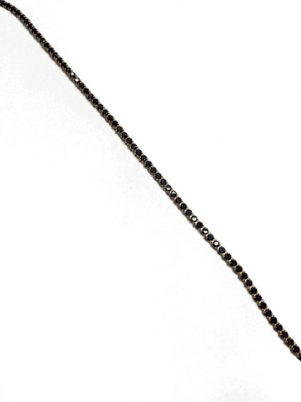 Black Stones Anklet