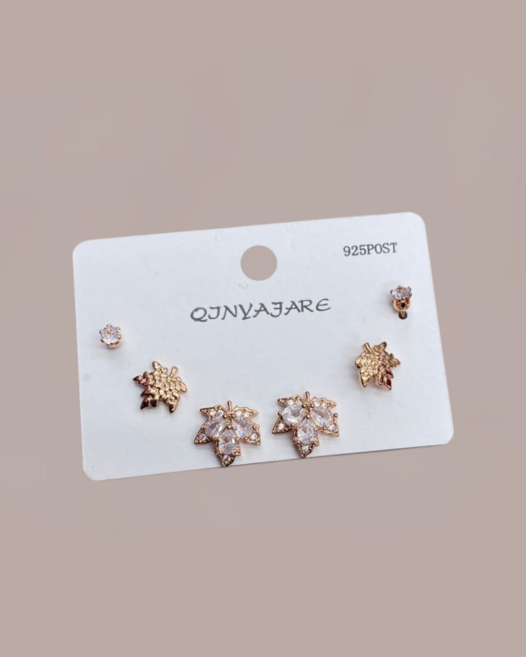 6 Maple Leaves Earrings Set