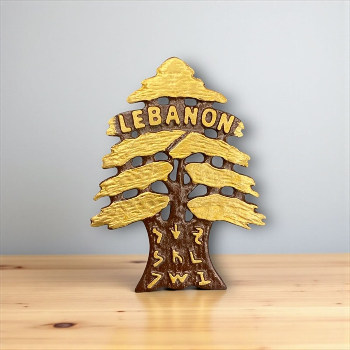 Small cedar tree statue