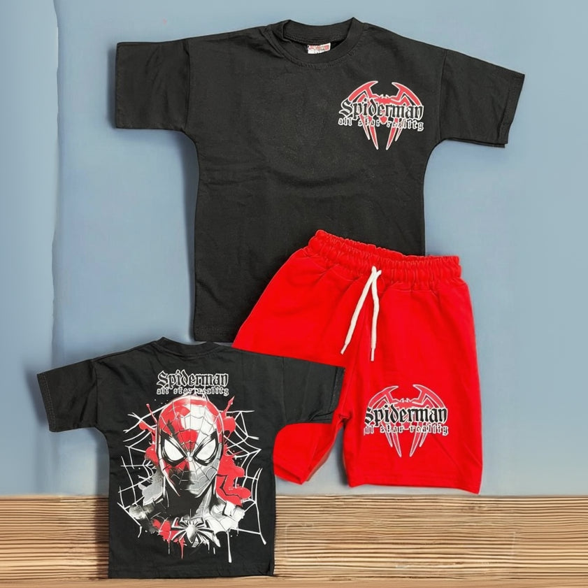 Spiderman Shorts Set