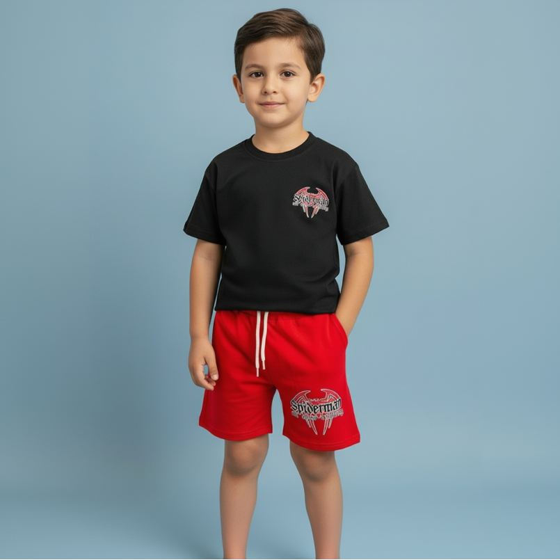 Spiderman Shorts Set
