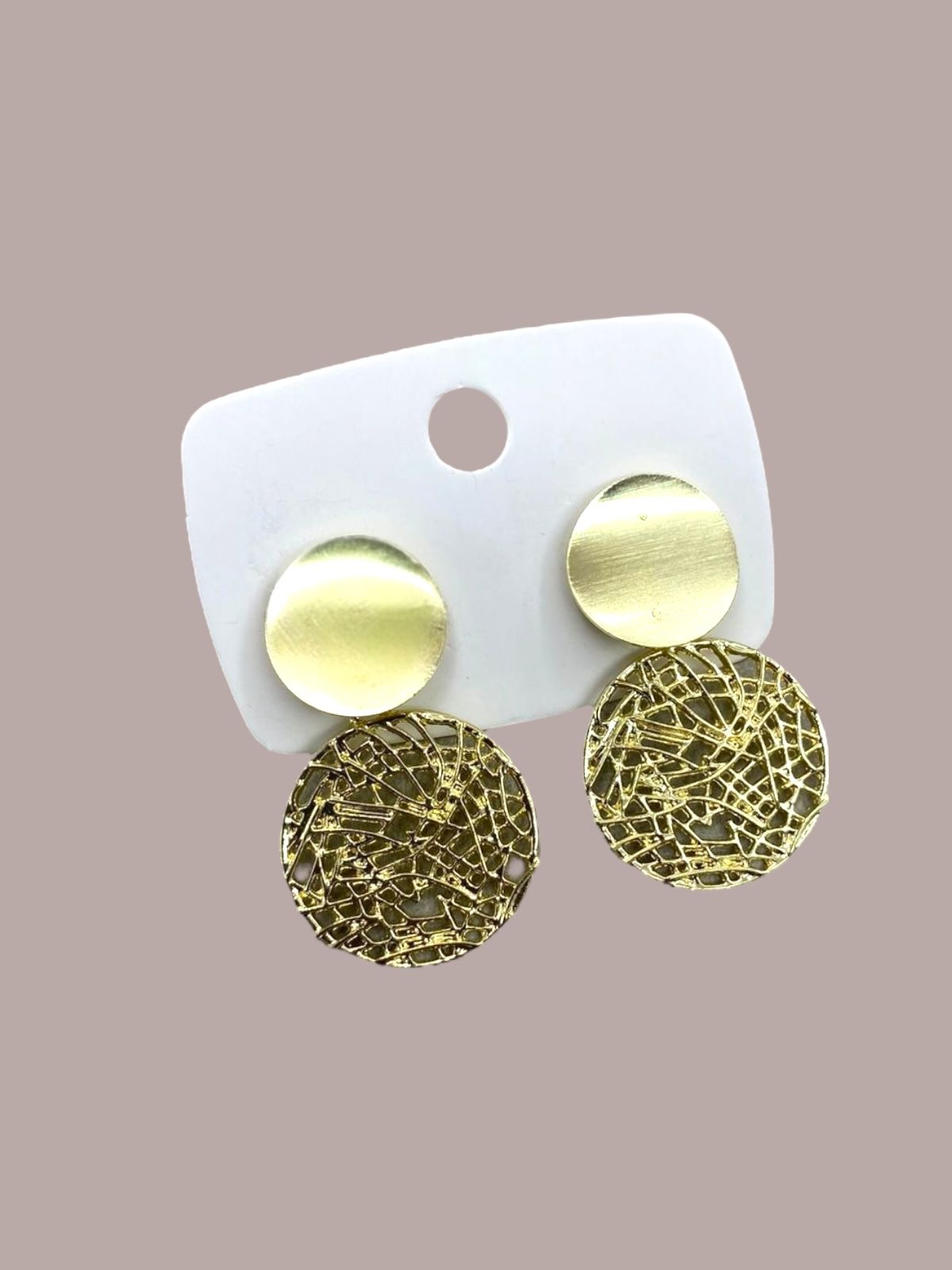 Designed Round Earrings