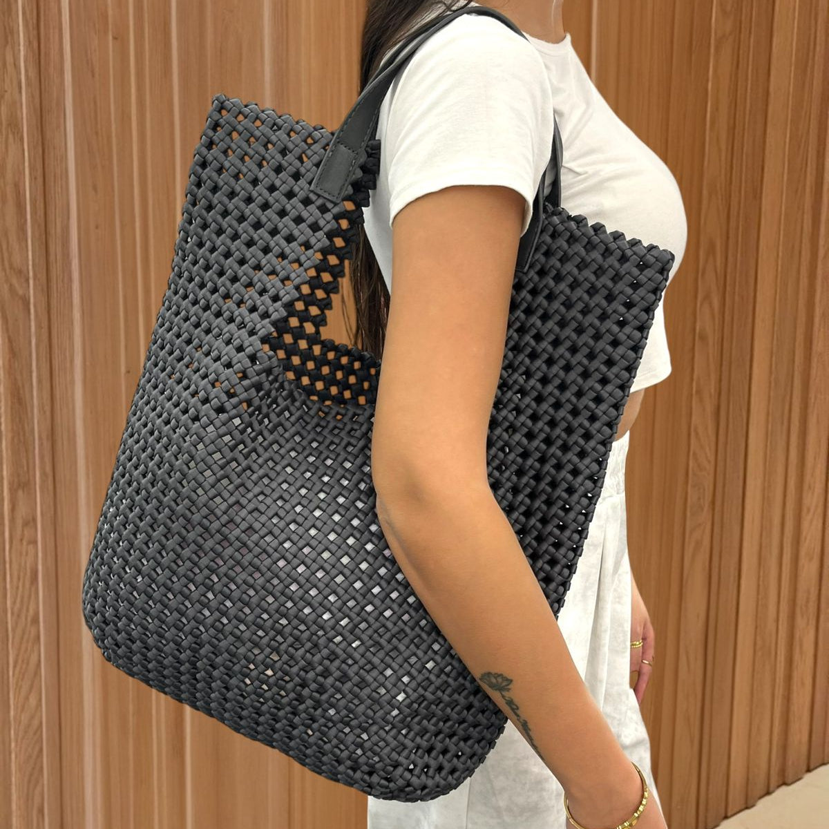 Woven Tote Bag Set