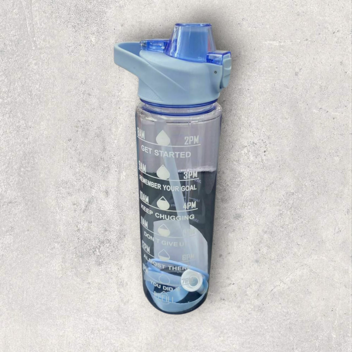 Transparent Water Bottle With Drinking Time