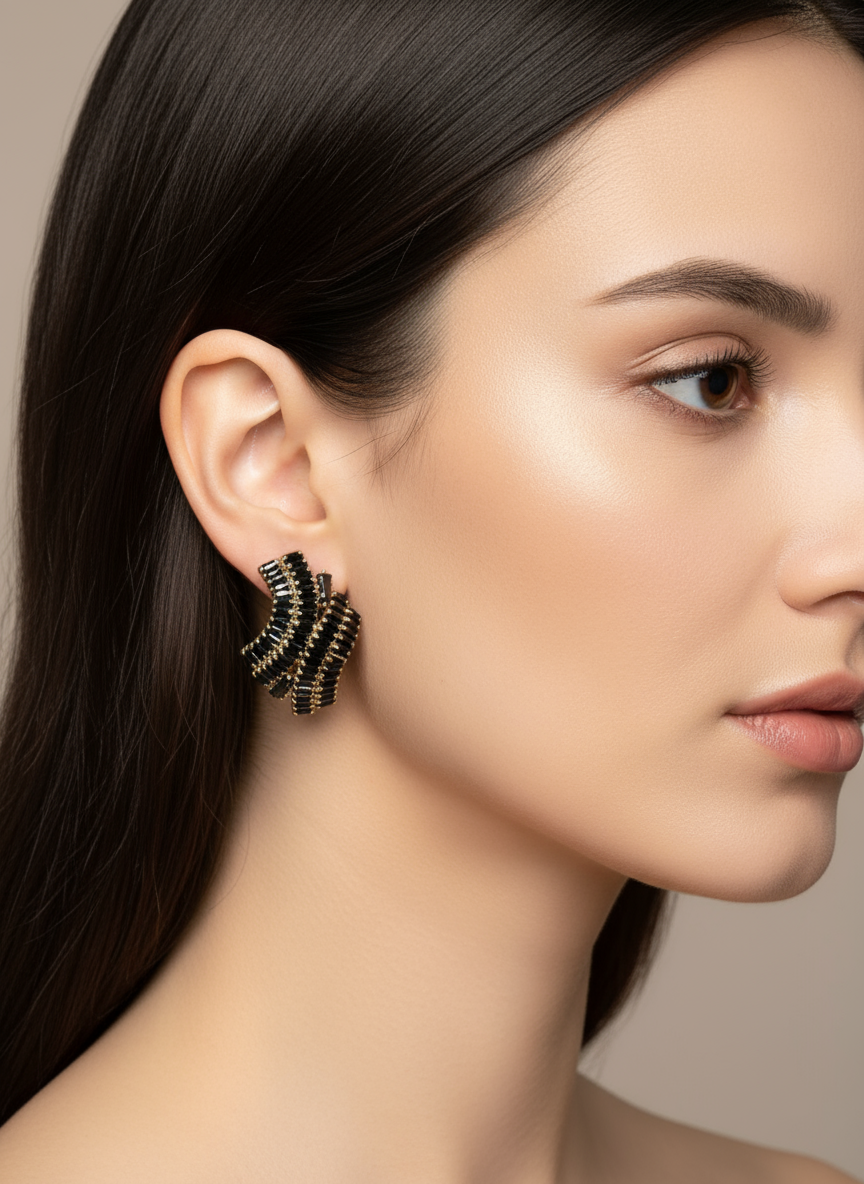 Black earring