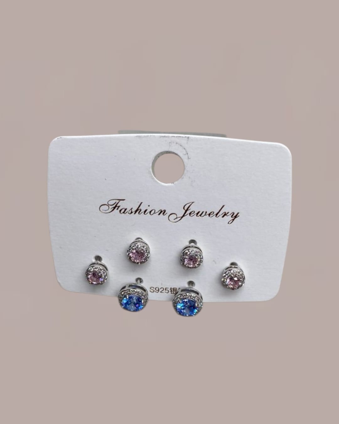 Blue & Pink earring set