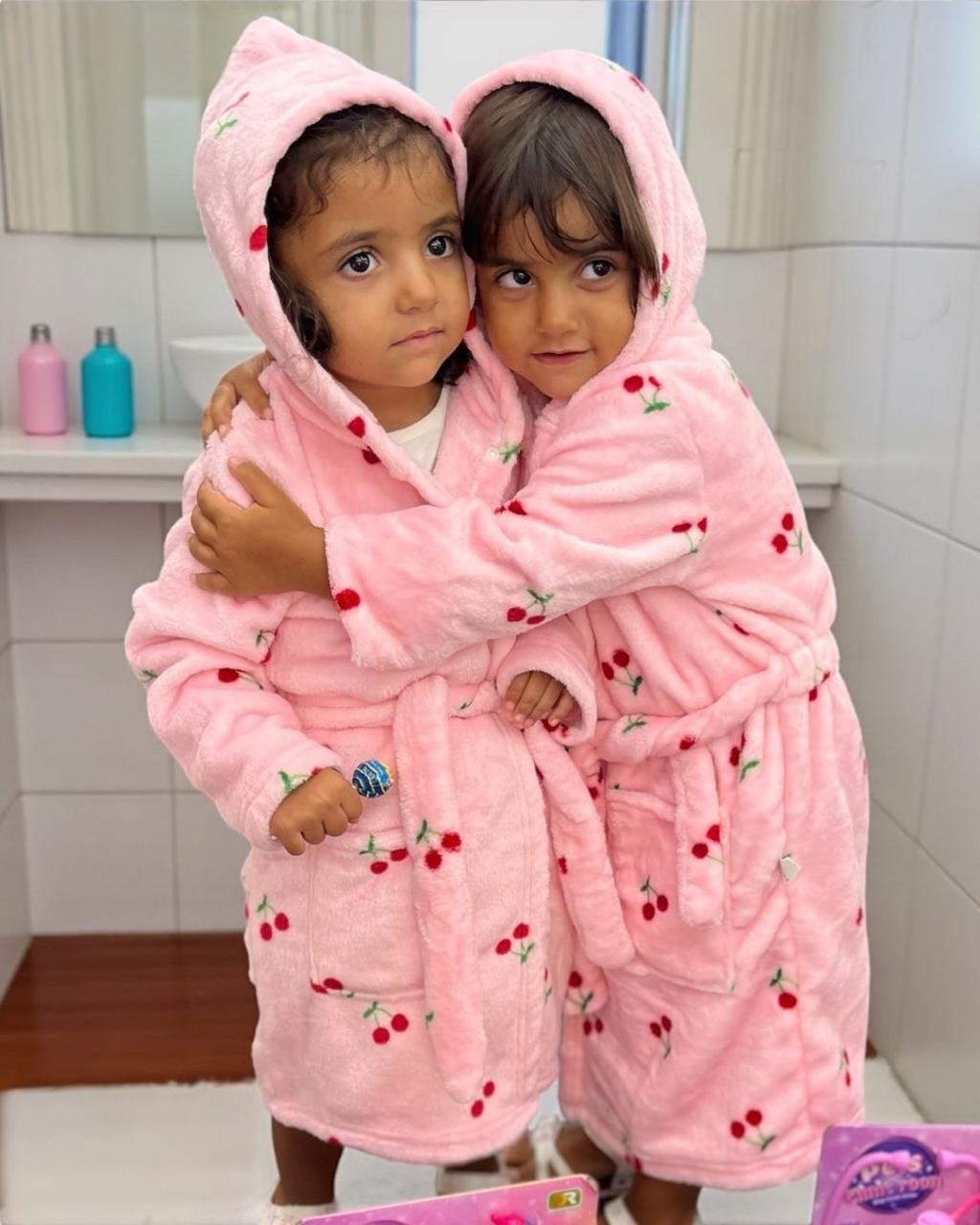 Pink Cherry Kids Robe