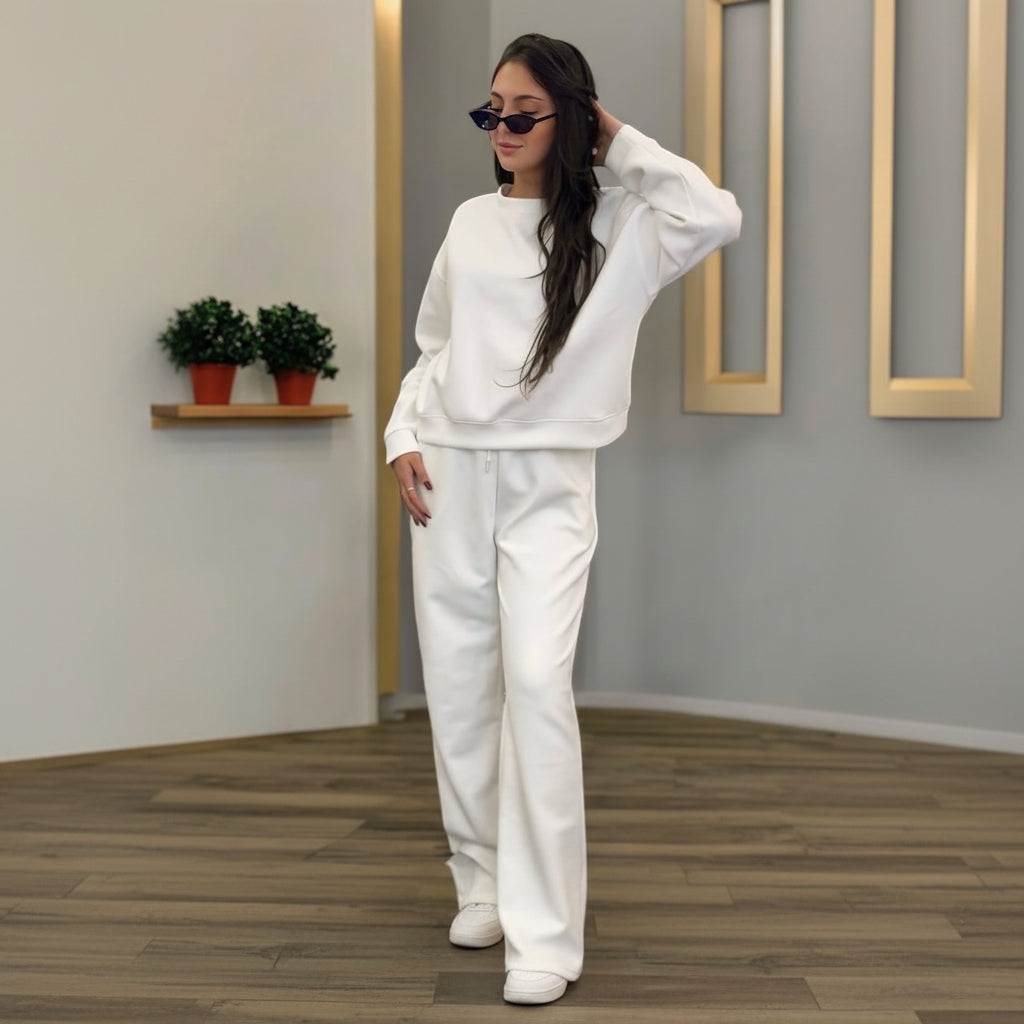 White Comfy Jogging Set