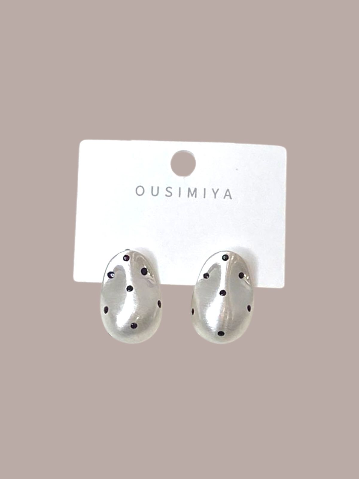 Oval Polka Dots Earring