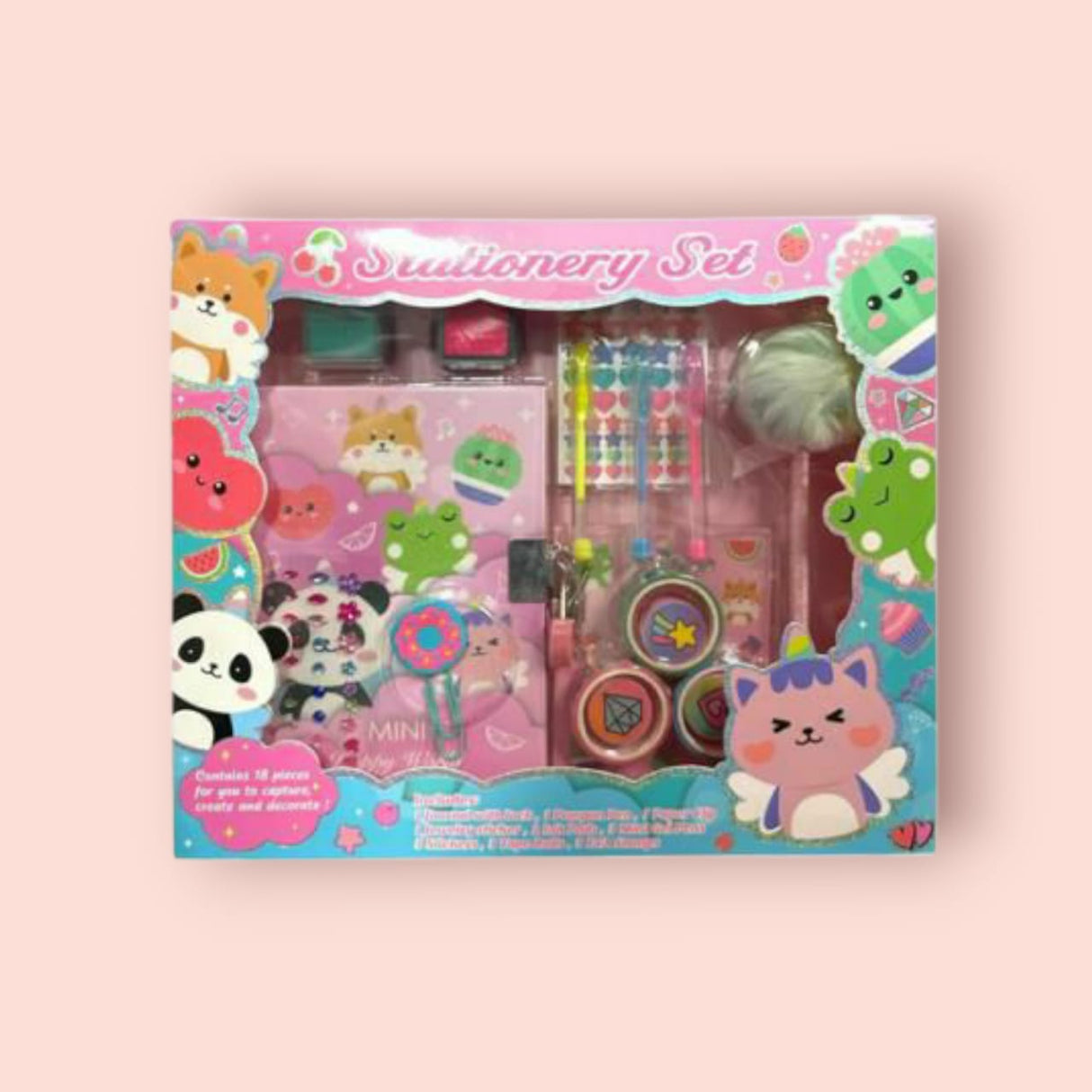 Cute Animals Stationery Set
