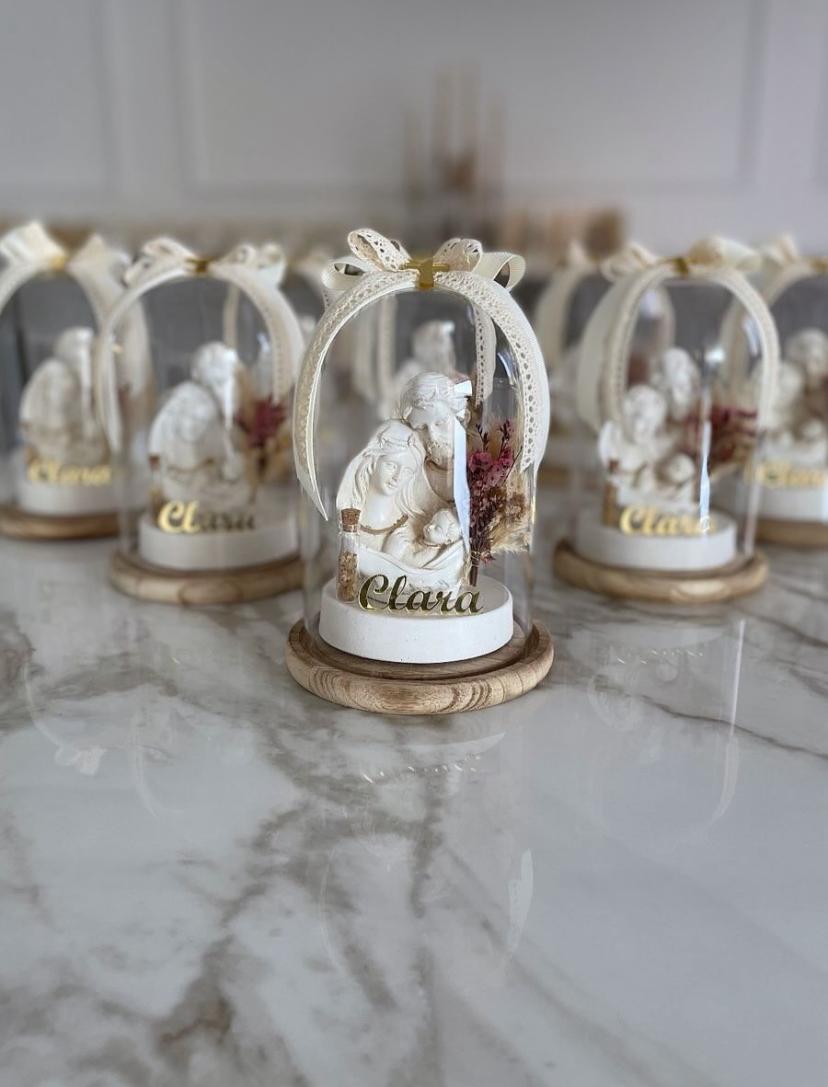 Religious Family Glass Dome