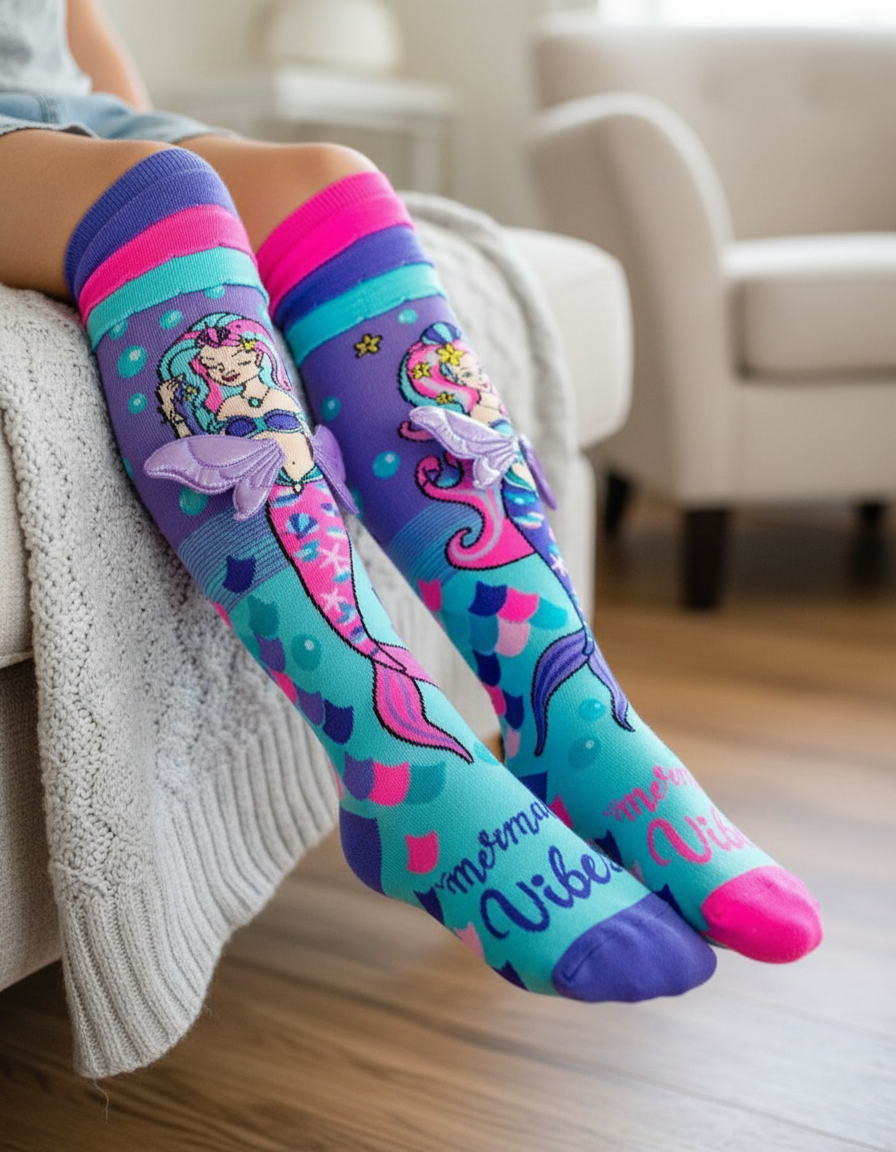 Mermaid Colorful Long Socks