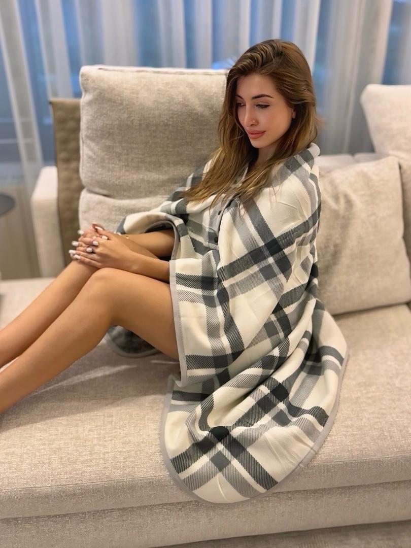 Patterned Hoodie Blanket