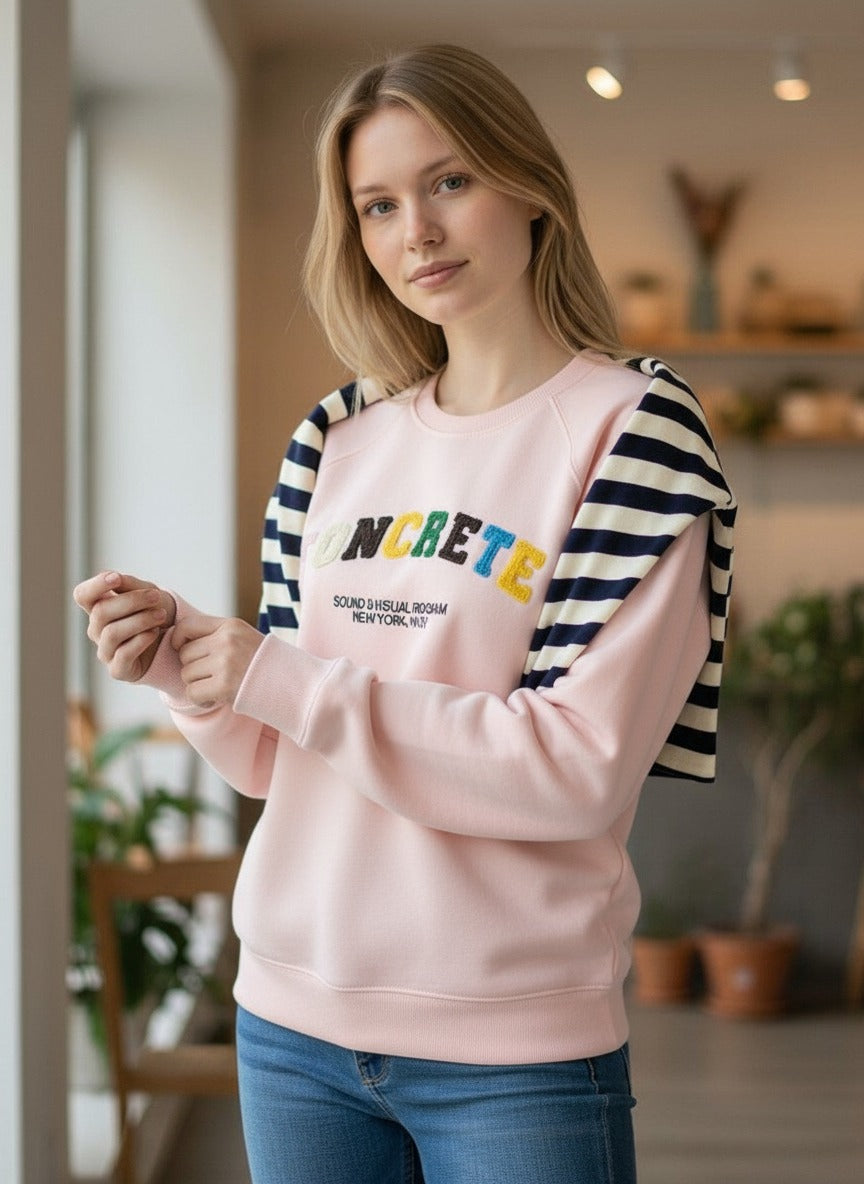 Toncrete sweatshirt + Shoulder Scarf