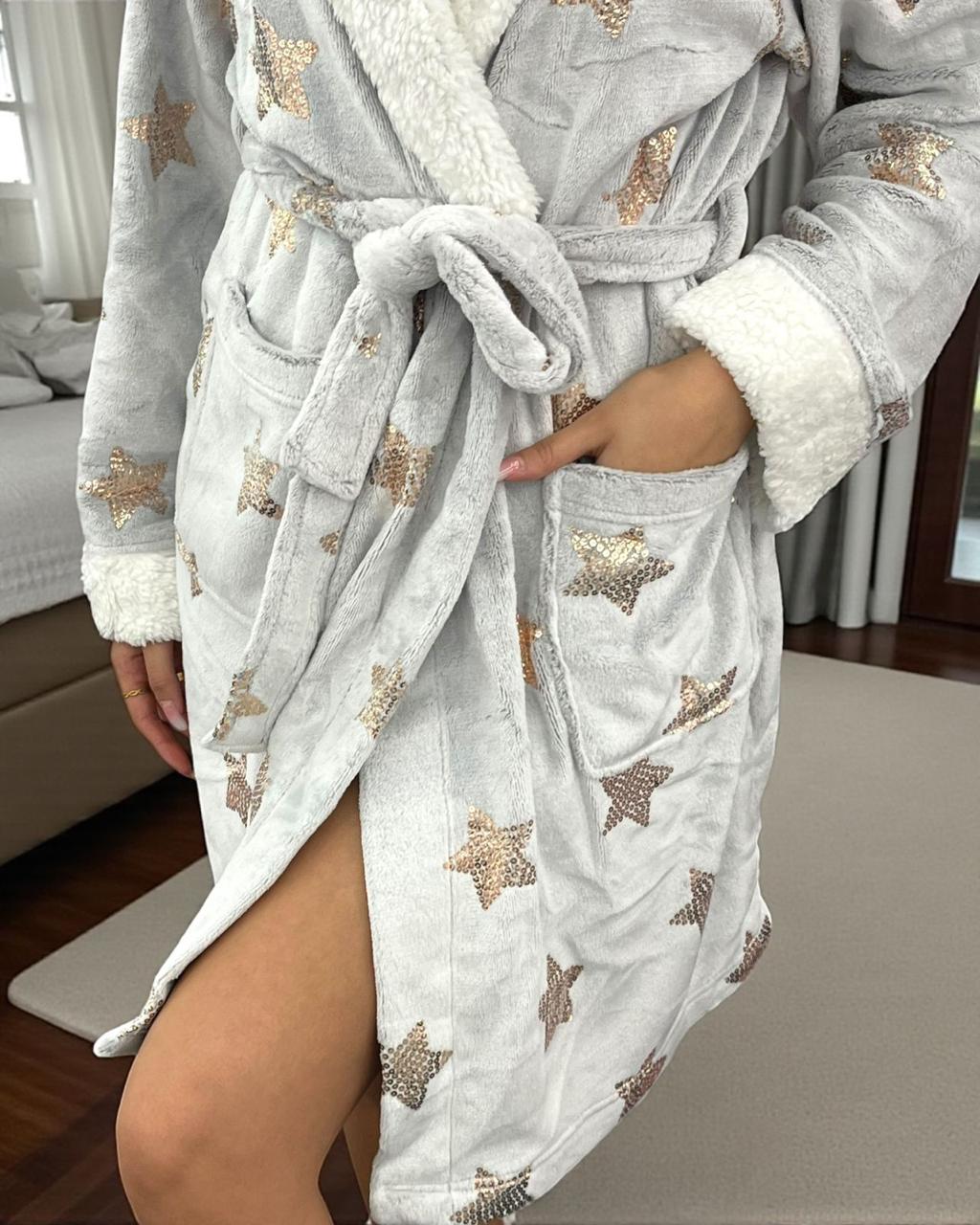 Gold Stars Robe