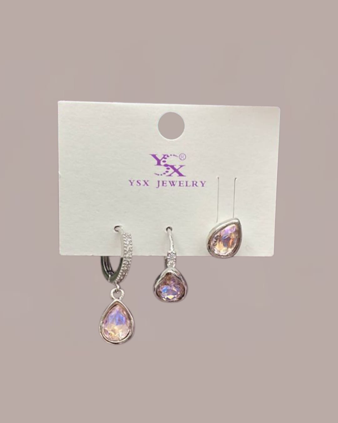 Teardrop earring set