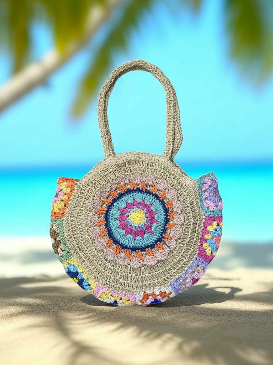 Circular Flower Design Bag