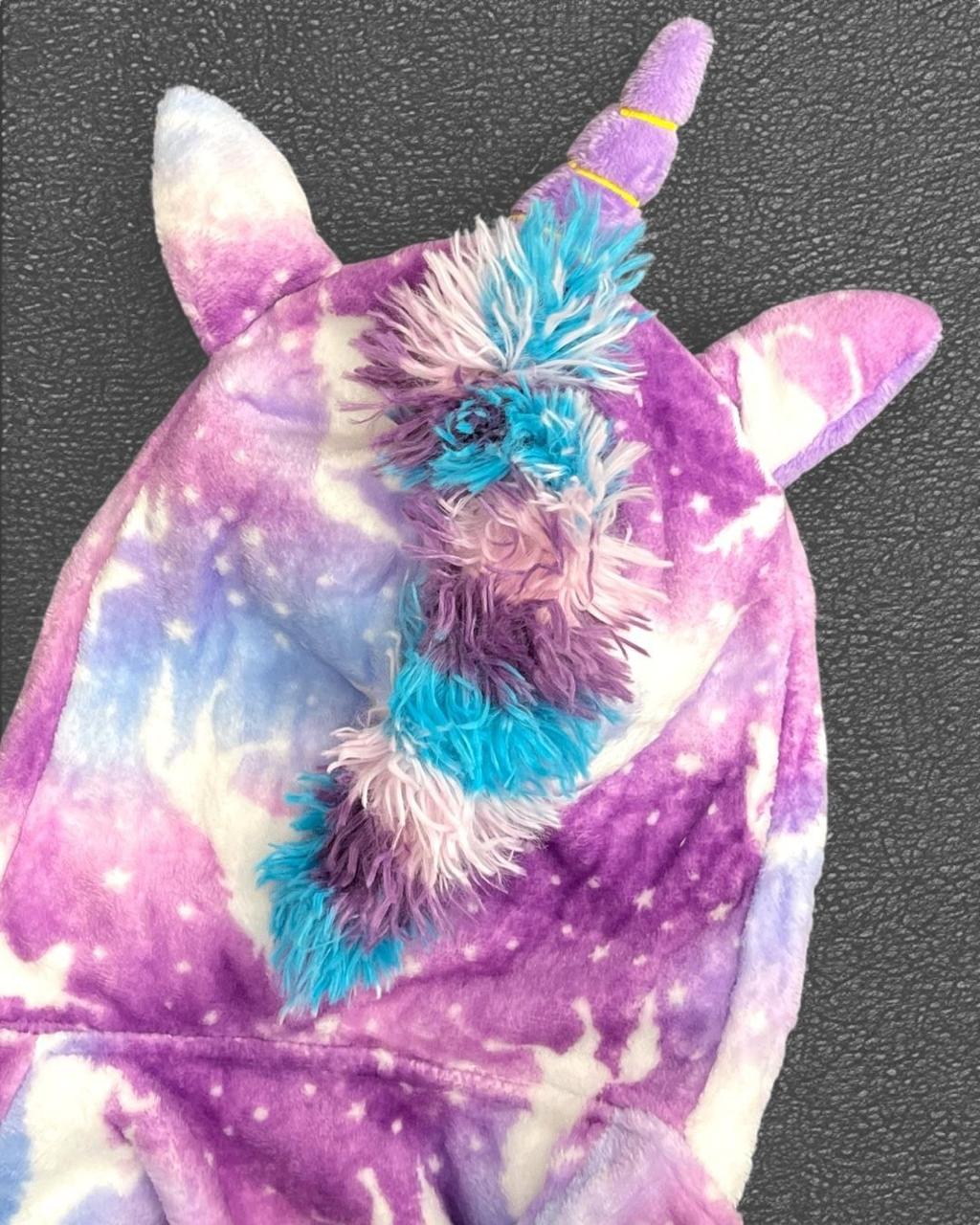 Tie-dye Purple Unicorn Robe
