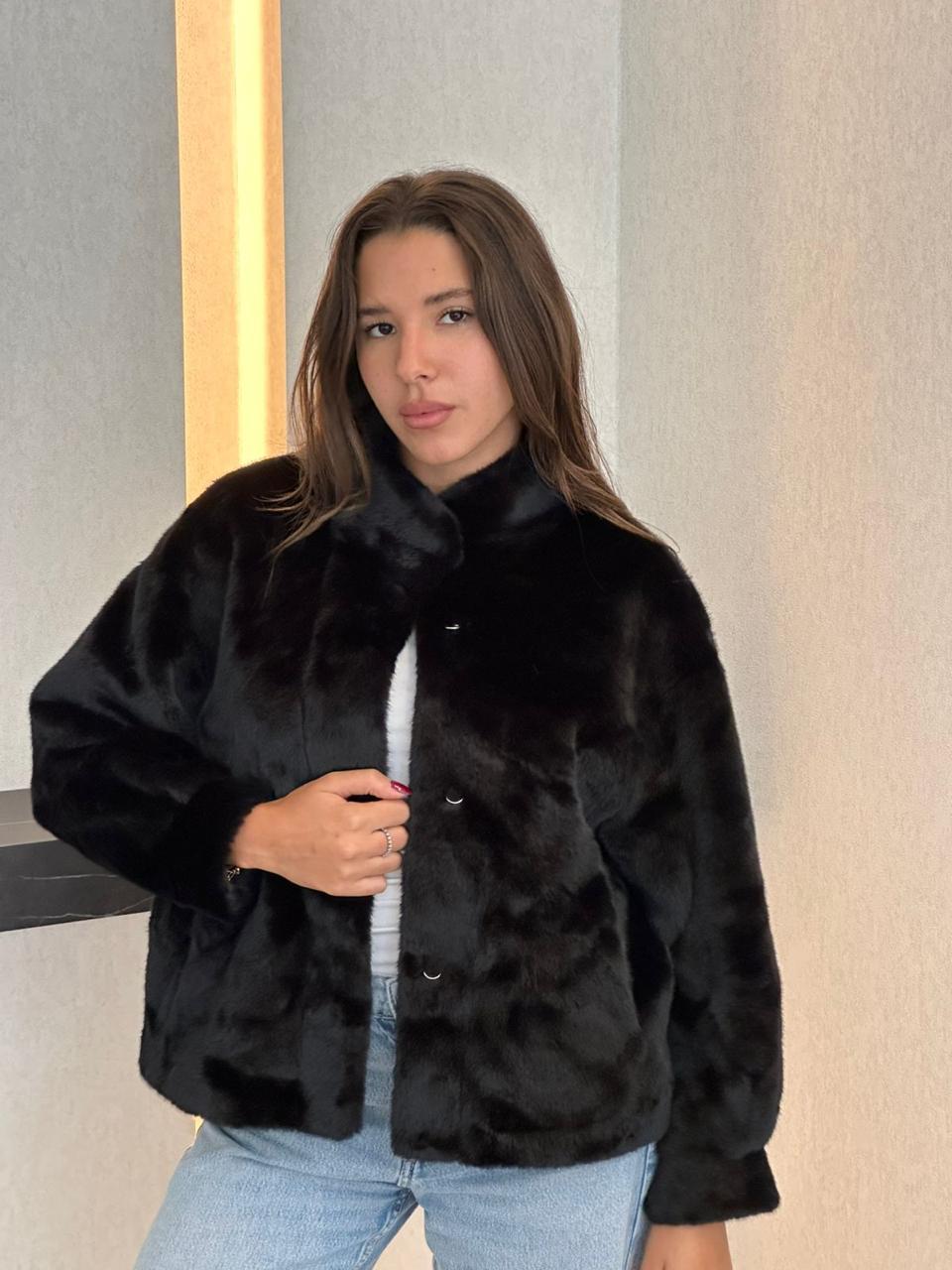 Black Fur Jacket