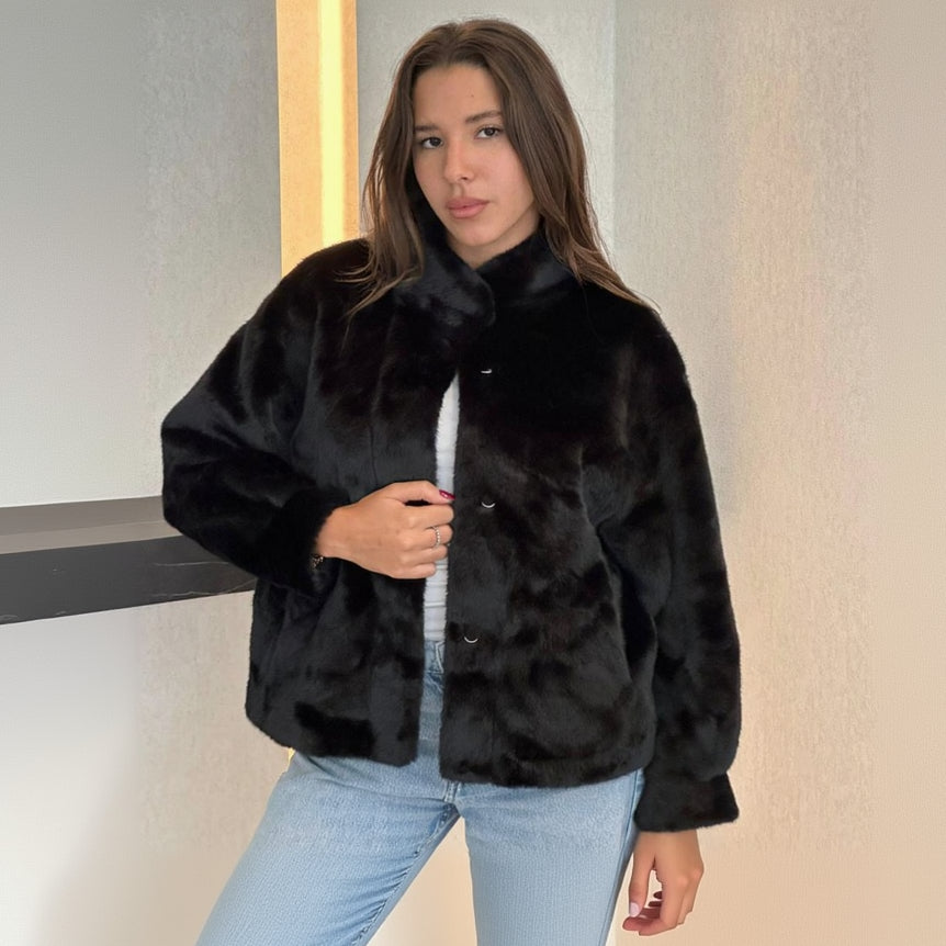 Black Fur Jacket