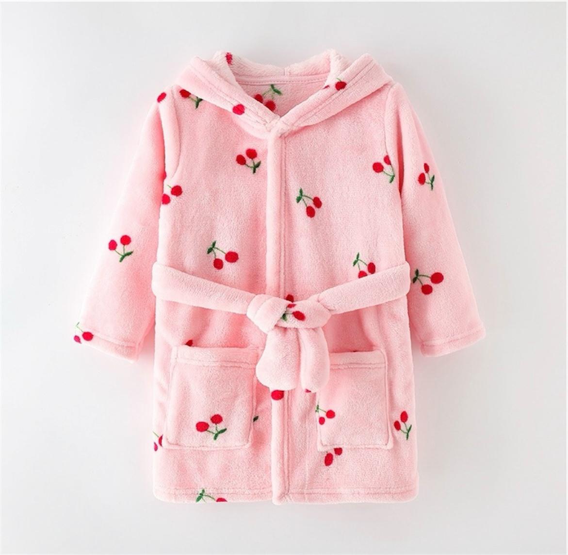 Pink Cherry Kids Robe